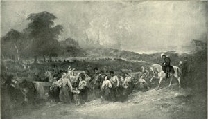De bevrijding van Lucknow - Het leiden van de slachtoffers naar het Britse kamp, 1901 door Unbekannt