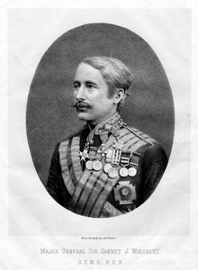 De zeer eerbiedwaardige Garnet Joseph Wolseley, Britse veldmaarschalk, 1880 door Unbekannt