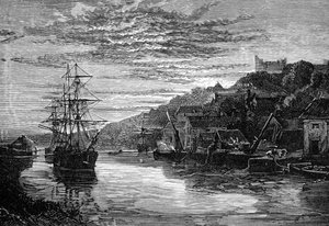 De rivier bij Arundel, Sussex, 1900 door Unbekannt