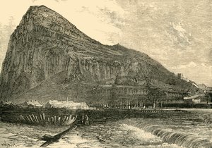 De Rots van Gibraltar, 1890 door Unbekannt