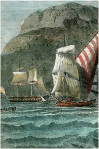 De Rots van Gibraltar, ca. 1880 door Unbekannt