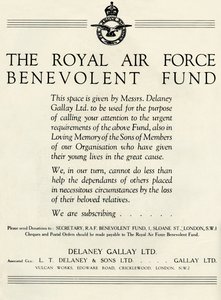 Het Royal Air Force Benevolent Fund, 1941