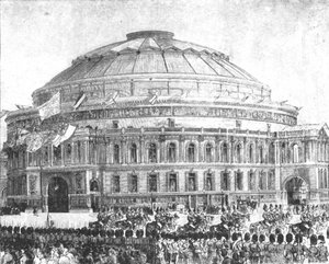 De Royal Albert Hall, 1871: Geopend door Koningin Victoria, 29 maart 1901 door Unbekannt