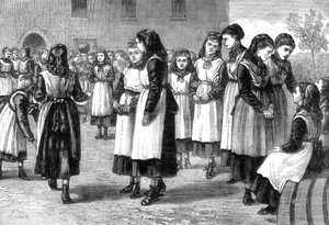 De Koninklijke Vrijmetselaarschool voor meisjes, St Johns Hill, Battersea Rise, Londen
