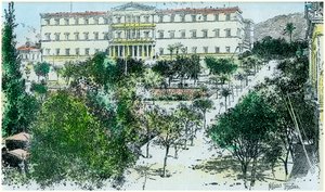 Het Koninklijk Paleis, Athene, Griekenland