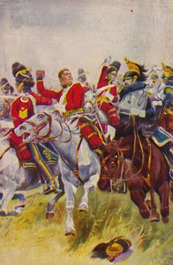 De Royal Scots Greys. De aanval van de Greys bij Waterloo, 1815, 1939 door Unbekannt