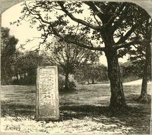 De Rufus Steen in het New Forest, 1890 door Unbekannt