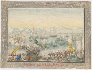 De Russen staken de Donau over in 1828 door Unbekannt