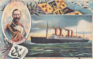 De SS Kaiser Wilhelm II, ca. 1910