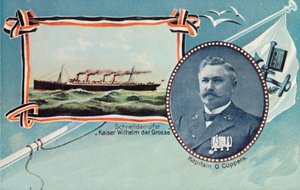 De SS Kaiser Wilhelm der Grosse en Kapitein Otto Cuppers, ca. 1905