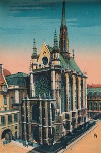 De Sainte-Chapelle Heilige Kapel, Parijs, ca. 1920
