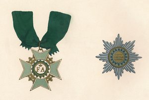 De Saksische Orde van de Kroon, 19e eeuw door Unbekannt