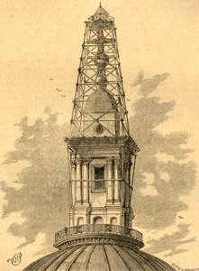 De steigers en het observatorium op St. Pauls in 1848, 1897