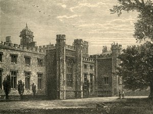 De School vanuit de Close, 1898 door Unbekannt