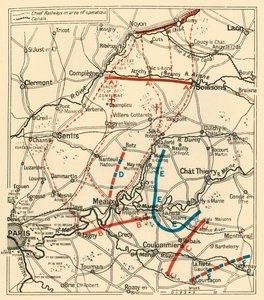 De tweede fase van de Grote Terugtocht...1914, ca. 1920 door Unbekannt