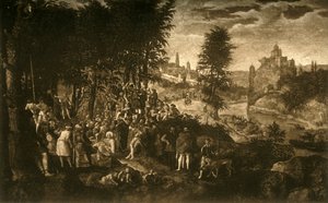 De Preek van Johannes de Doper door Unbekannt