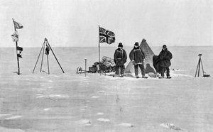 Het Shackleton kamp, Antarctica, Kerstdag, 1908 door Unbekannt