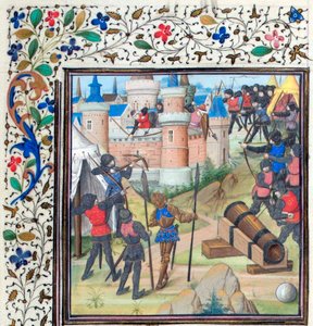 Het Beleg van Antiochië. Miniatuur uit de Historia van Willem van Tyrus, 1460s door Unbekannt