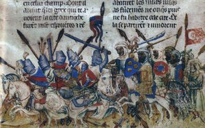 Het beleg van Antiochië tijdens de Eerste Kruistocht, ca. 1200