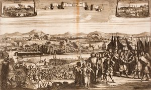 Het Beleg van Bonn, 1689 Uit: Schauplatz des Krieges door Unbekannt