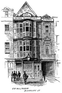 The Sir Paul Pindar pub, Bishopsgate Street, Londen, 1887