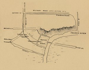 De situatie van Westminster, 1908 door Unbekannt