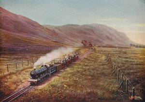 De kleinste passagiersspoorweg ter wereld. In Eskdale, Cumberland, 1926 door Unbekannt