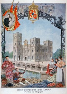 Het Spaanse paviljoen op de Wereldtentoonstelling van 1900, Parijs, 1900 door Unbekannt