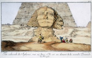 De Sfinx, Egypte, 1744