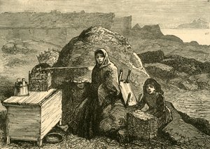 De staat van Ierland: Een uitgezette familie nabij Errismore, ca. 1880