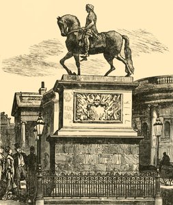 Het standbeeld van Willem III, 1898 door Unbekannt