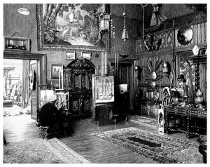 De Studie van Monsieur JL Gerome, 1901 door Unbekannt