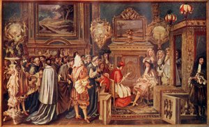De Zonnekoning Lodewijk XIV van Frankrijk, met zijn schitterende hof, 1664, ca. 1930