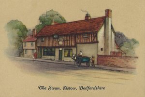 De zwaan, Elstow, Bedfordshire, 1939 door Unbekannt