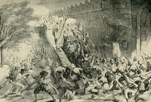 De inname van de Kashmir Gate, 1901 door Unbekannt