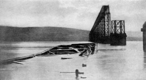 De Tay Bridge-ramp, Schotland, 28 december 1879 door Unbekannt