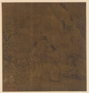 Het Tranenrijke Afscheid van Su Wu en Li Ling, Ming-dynastie, 1368-1644 door Unbekannt