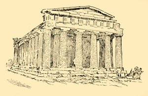 De Tempel van de Griekse Kolonie in Agrigentum op Sicilië, ca. 1930 door Unbekannt