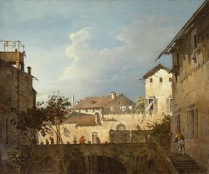 Het terras, ca. 1745 door Unbekannt