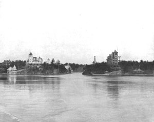 De Duizend Eilanden van de St. Lawrence Rivier, Canada, ca. 1900 door Unbekannt