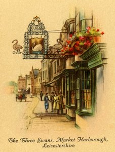 De Drie Zwanen, Market Harborough, Leicestershire, 1939 door Unbekannt