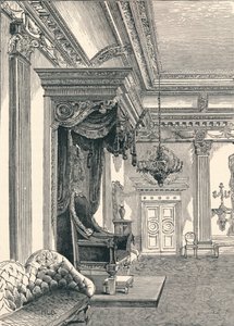 De troonzaal Dublin Castle, 1896 door Unbekannt