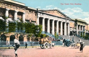 Het Stadhuis, Bombay, India, begin 20e eeuw
