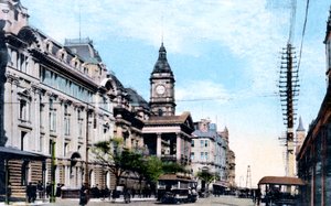 Het nieuwe stadhuisuitbreiding, Melbourne, Australië, 1912