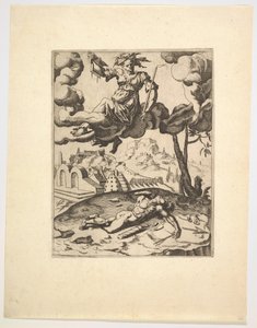 De triomf van kuisheid uit De triomfen van Petrarca door Unbekannt