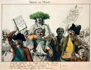 De Triomf van Marat, 1793 door Unbekannt