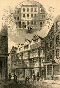 De Trompet, later de Hertog van York, Shire Lane, 1778. Elias Ashmoles Huis, 1897
