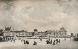 Het Tuilerieënpaleis vanuit de tuinen, 1915