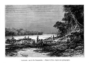 De Usumacinta-rivier, zuidoostelijk Mexico en noordwestelijk Guatemala, 19e eeuw