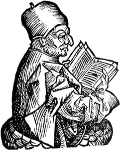 De Eerbiedwaardige Beda c673-735, Angelsaksische theoloog, geleerde en historicus door Unbekannt